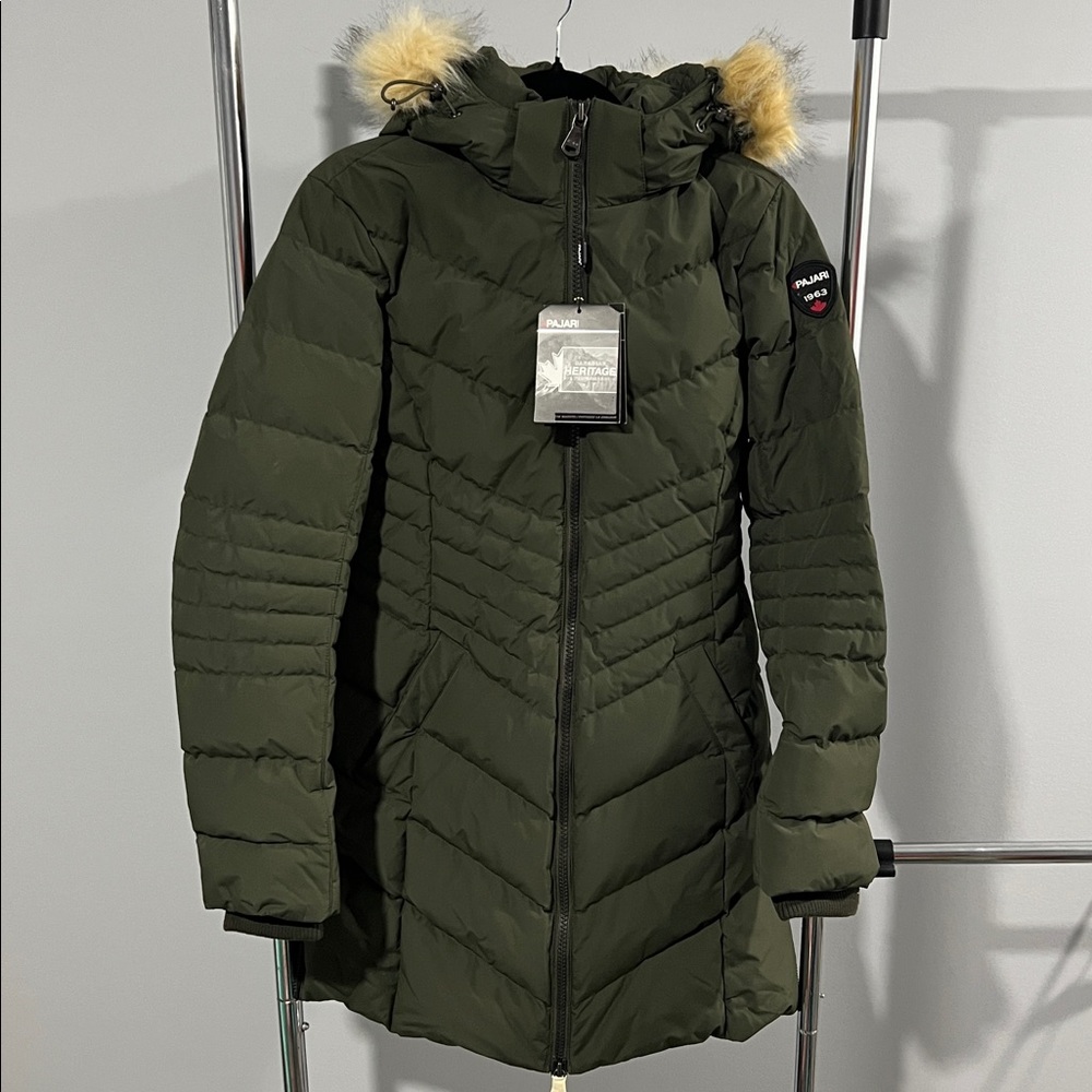 Pajar Women's Olive Puffer Coat